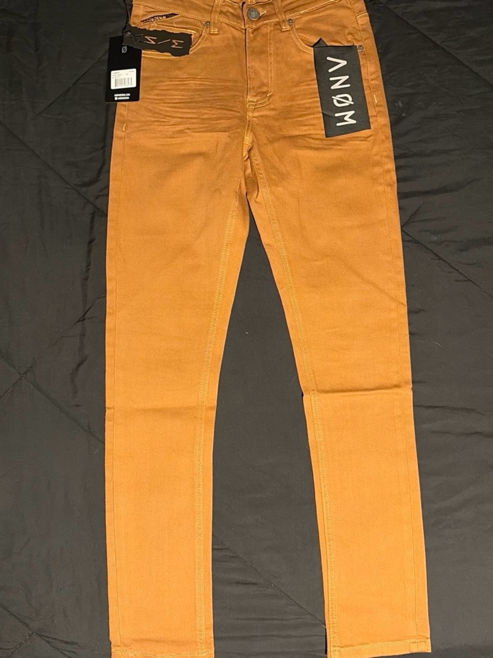 ANOM Slim Fit Jeans in Mustard Yellow